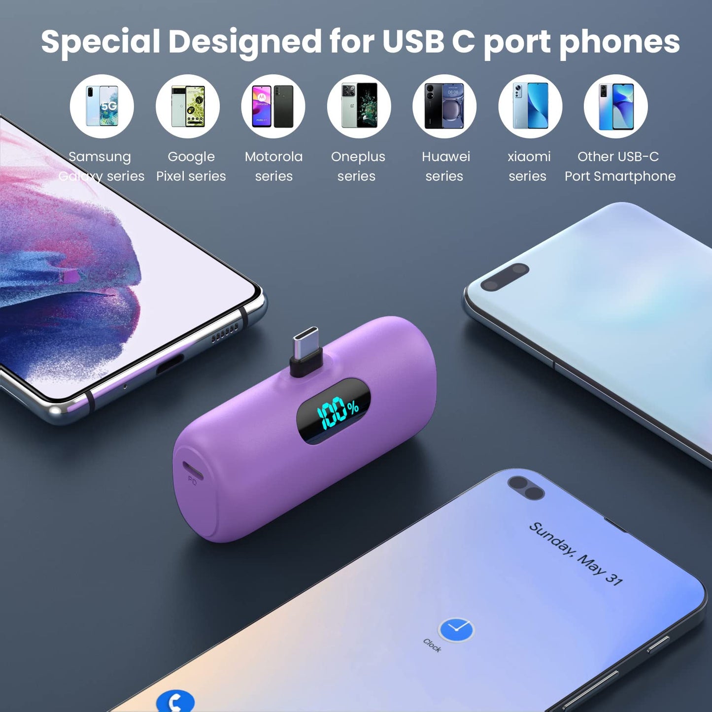 Mini USB-C Portable Charger