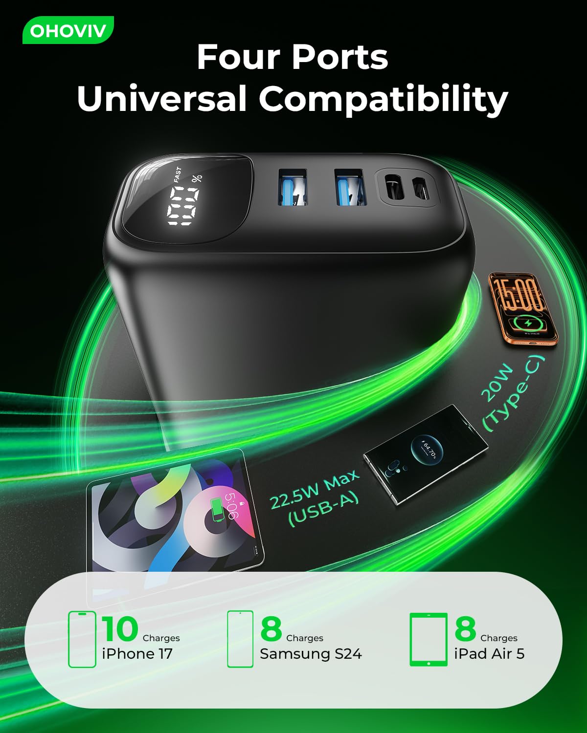High-Capacity 50,000mAh Portable Power Bank