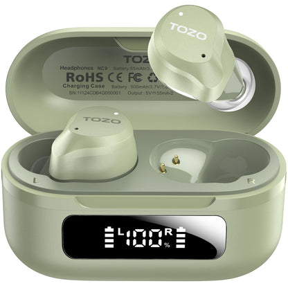 TOZO NC9 Hybrid Active Noise Cancelling Wireless Earbuds