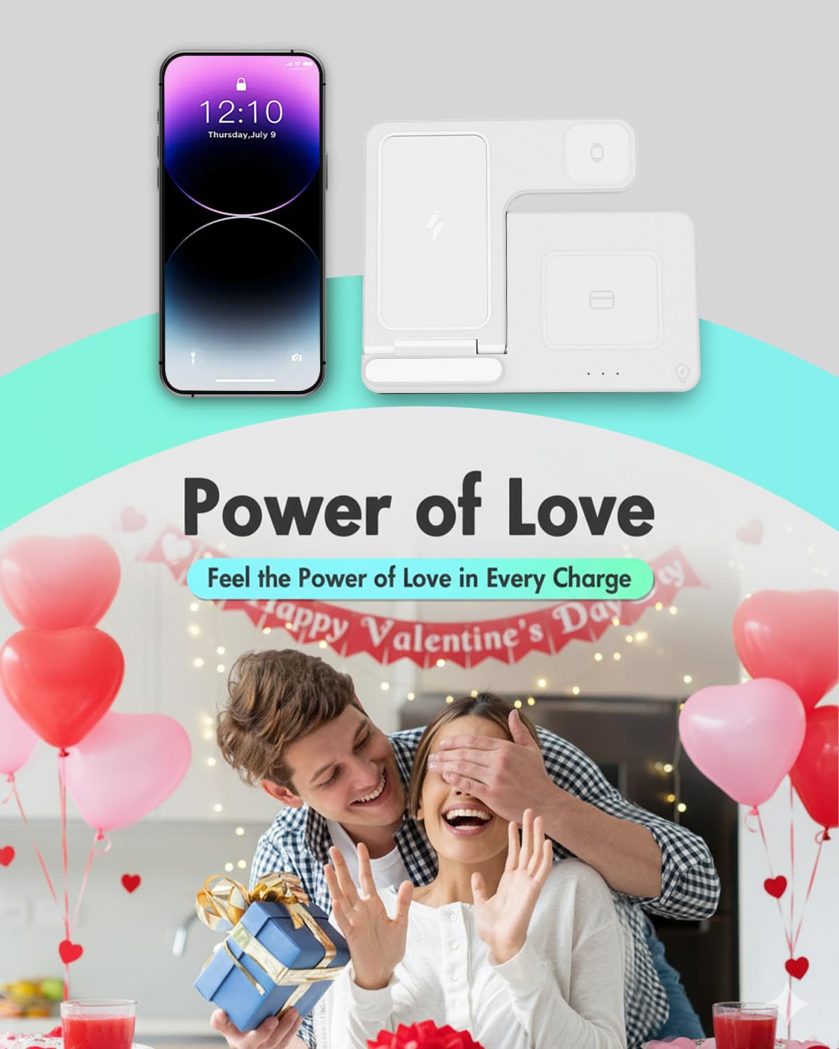 Wireless Phone Charging Station: 3 in 1 Charger Stand Multiple Devices