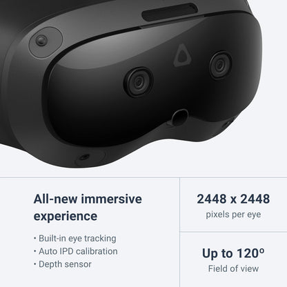 HTC Vive Focus Vision Wired Bundle — XR Headset with DisplayPort