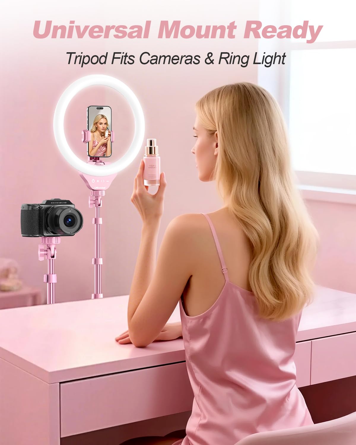 14-Inch Ring Light with Foldable Tripod