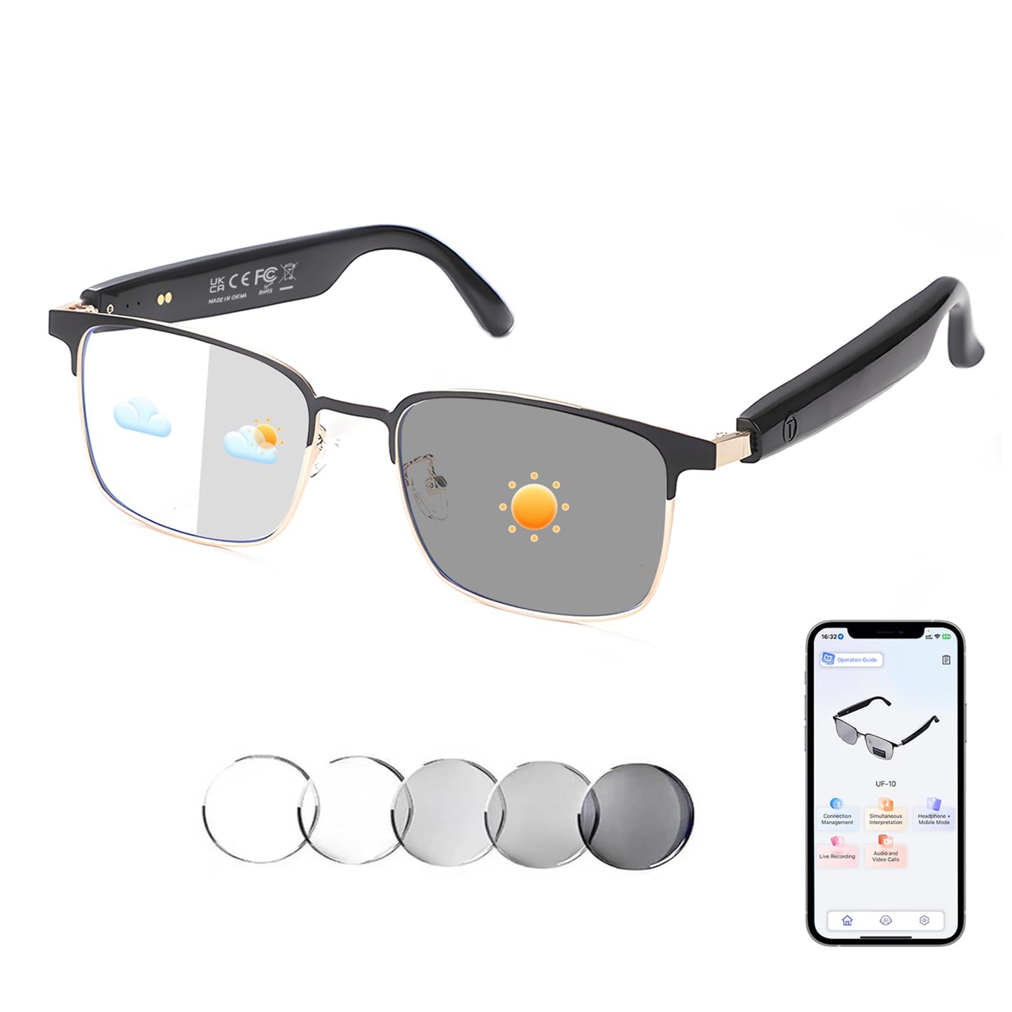 GenXenon Bluetooth Audio Smart Glasses