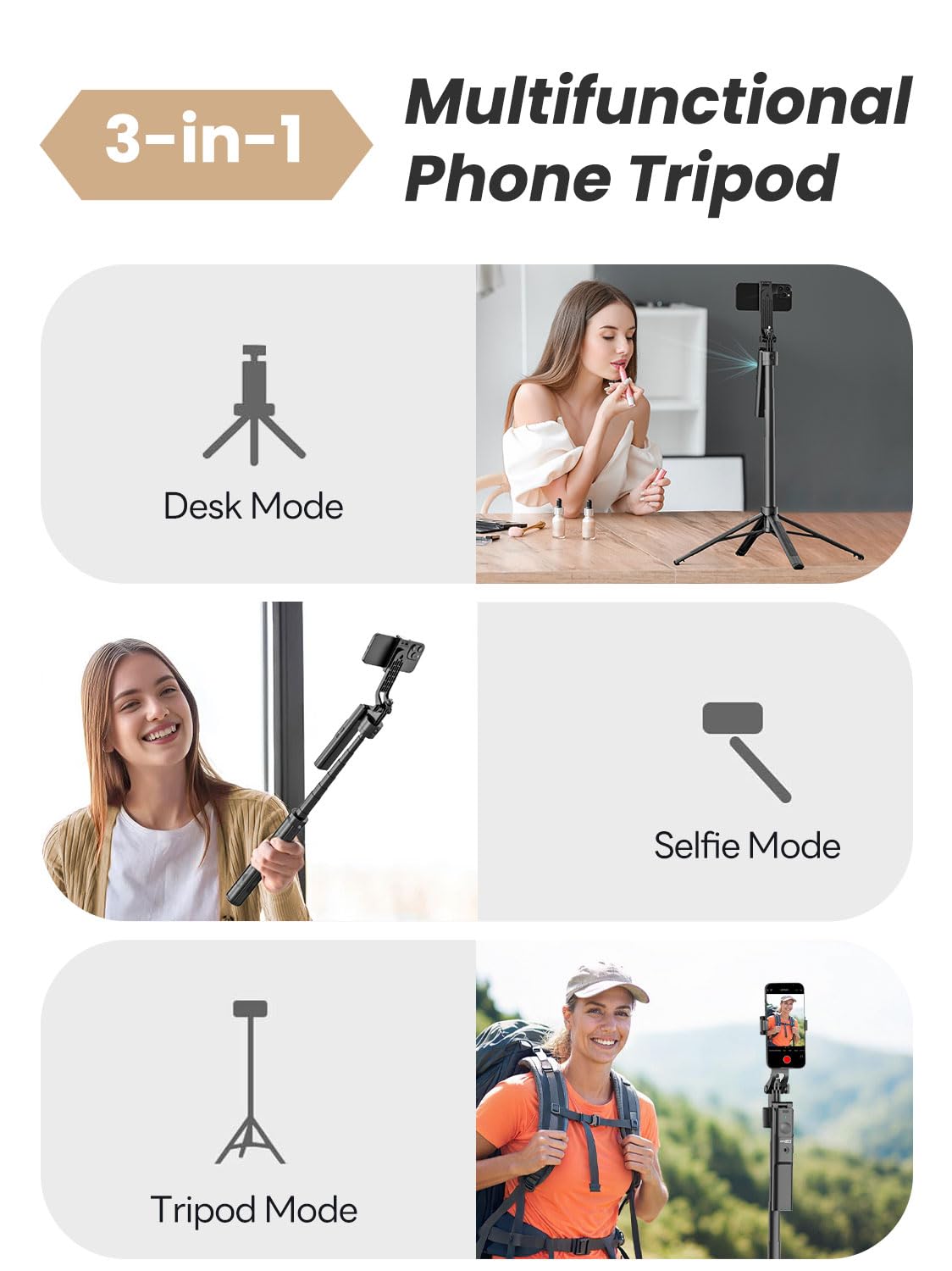 AI Face Tracking Phone Tripod