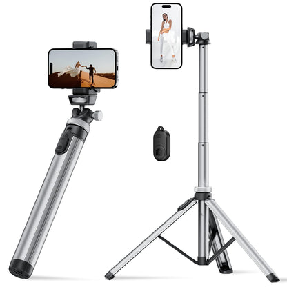 EUCOS 62" Phone Tripod, Tripod for Phone & Selfie Stick with Remote