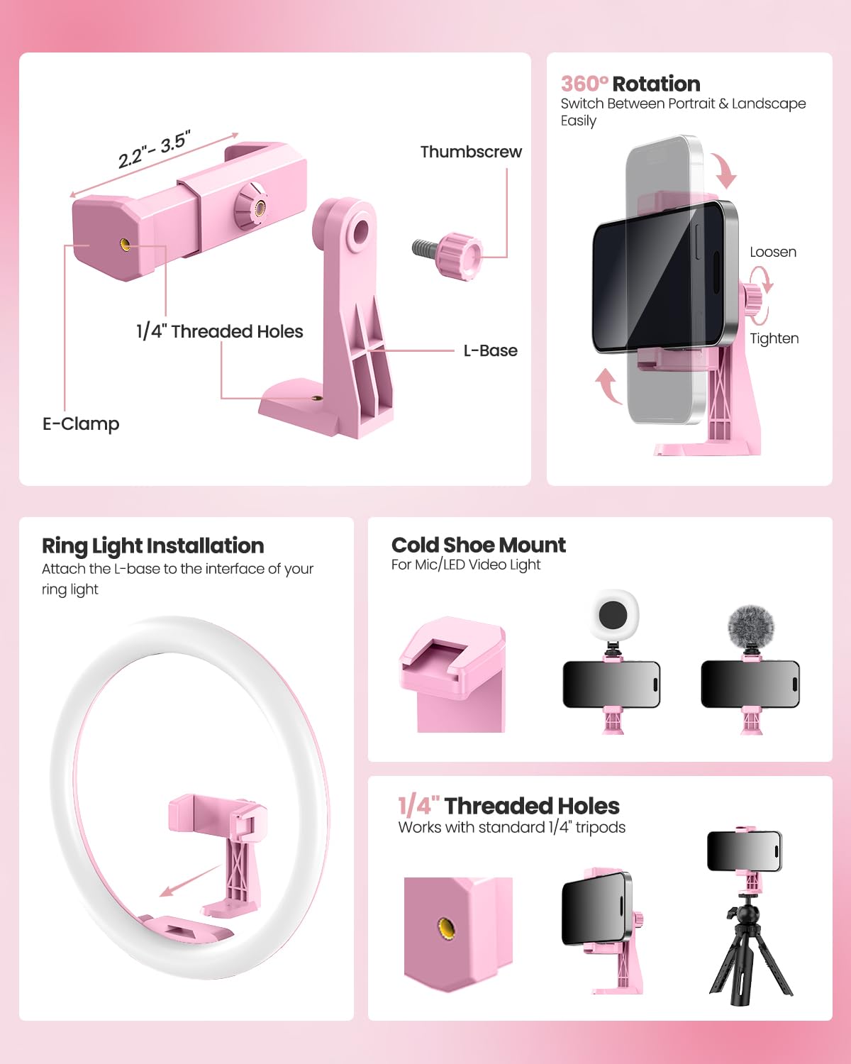 14-Inch Ring Light with Foldable Tripod