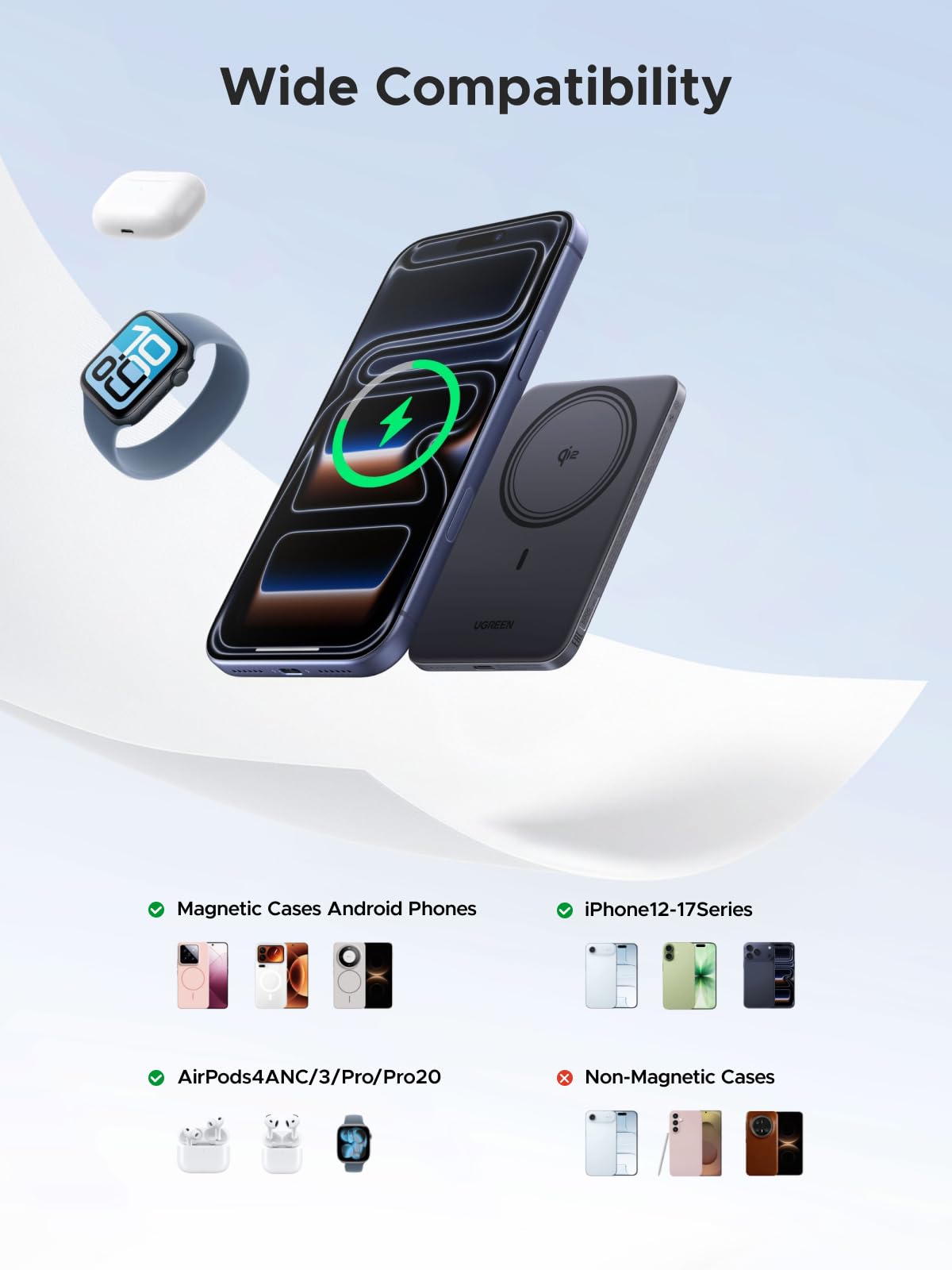 Ultra-Slim Magnetic Power Bank 5000mAh