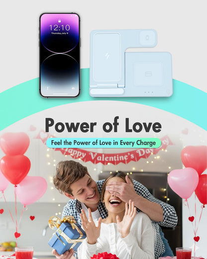 Wireless Phone Charging Station: 3 in 1 Charger Stand Multiple Devices