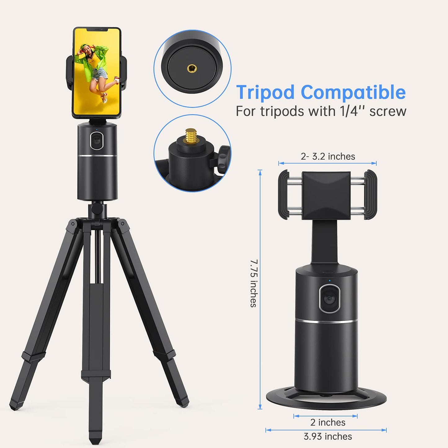 AI Auto Face Tracking Phone Holder