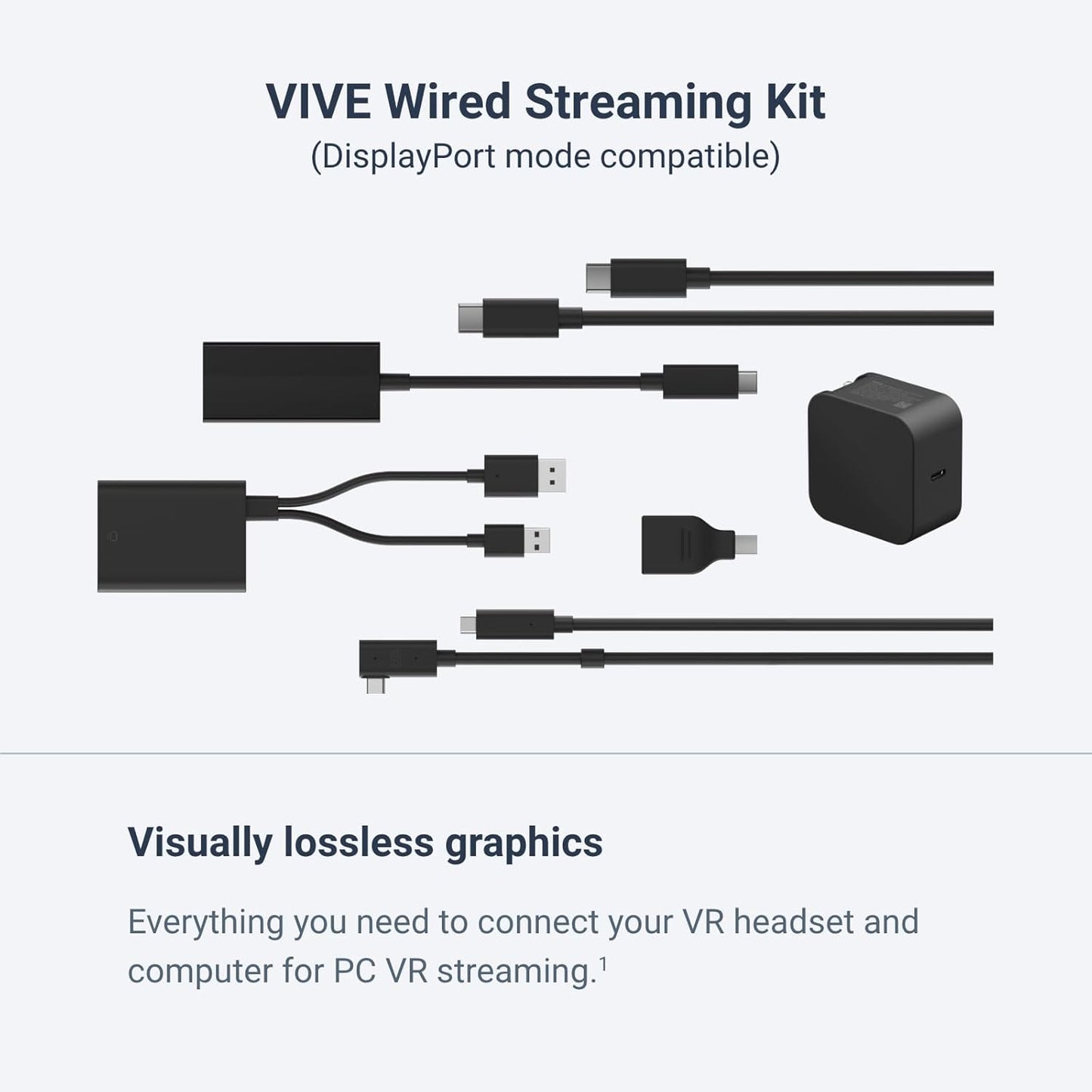 HTC Vive Focus Vision Wired Bundle — XR Headset with DisplayPort