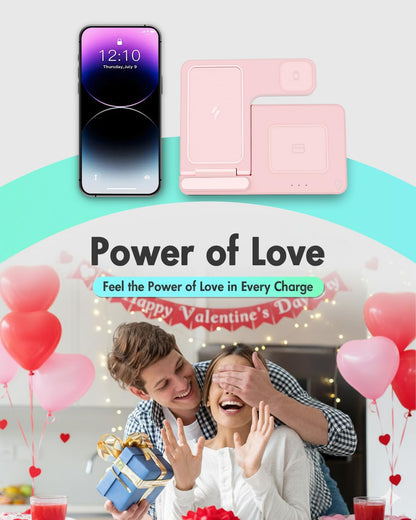Wireless Phone Charging Station: 3 in 1 Charger Stand Multiple Devices