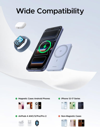 Ultra-Slim Magnetic Power Bank 5000mAh