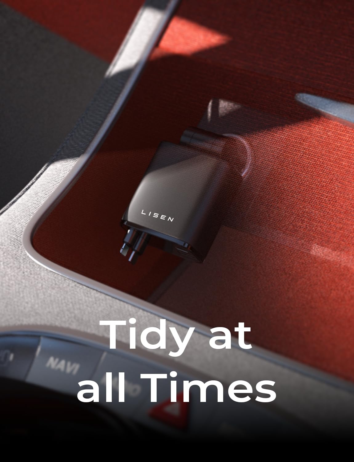 LISEN Retractable Car Charger, Gifts for Him Her, 84W Car Adapter USB C Fast Charger