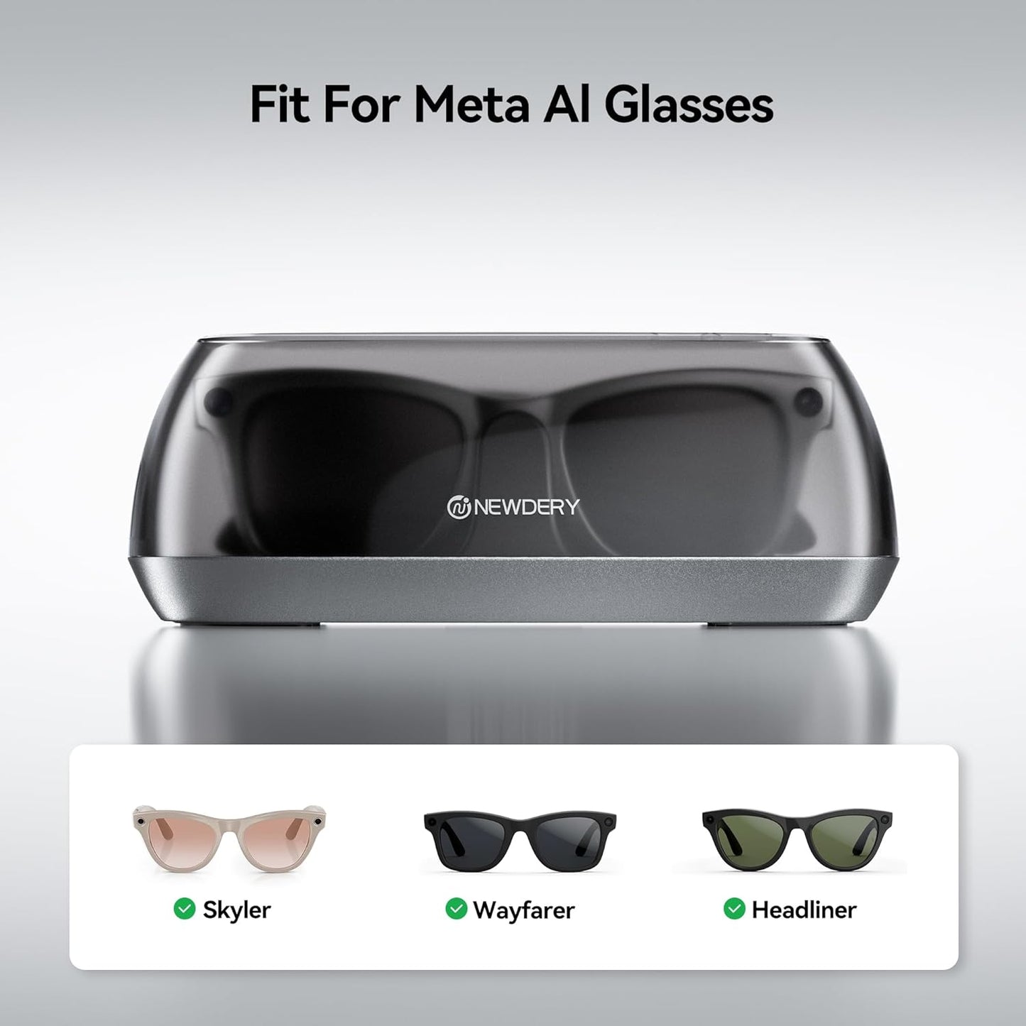 NEWDERY Charger for Smart Glasses