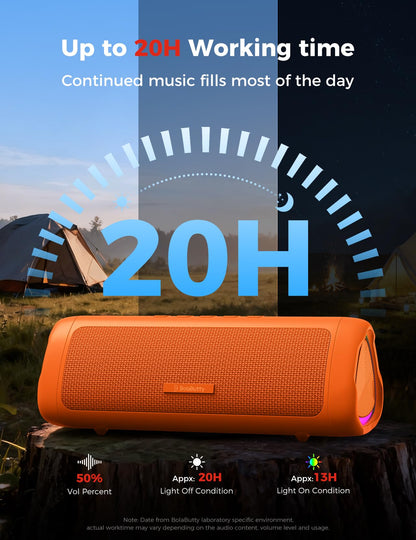 Bluetooth Speaker with HD Sound, Portable Wireless, IPX5 Waterproof