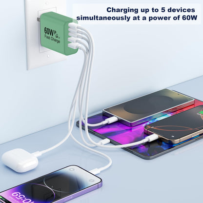 Multi-Port USB Charger Block (5 Ports)