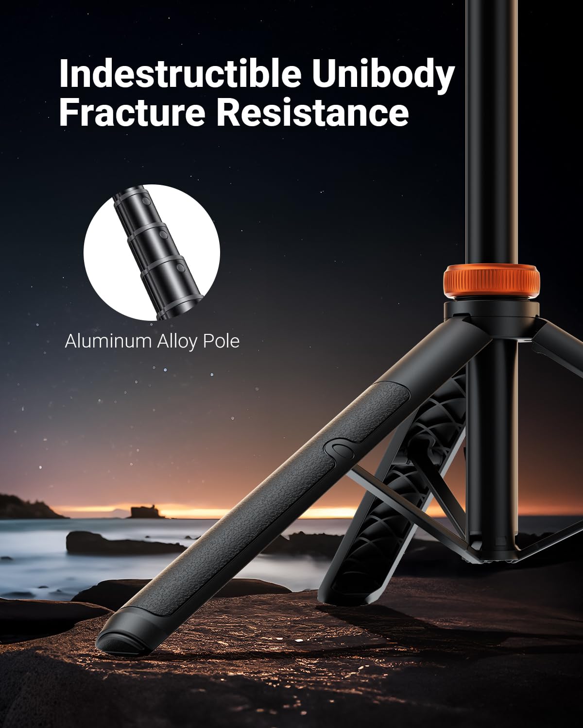 EUCOS 62" Phone Tripod, Tripod for Phone & Selfie Stick with Remote