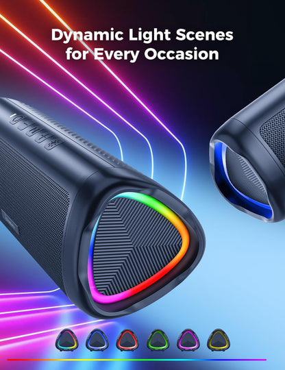 Bluetooth Speaker with HD Sound, Portable Wireless, IPX5 Waterproof