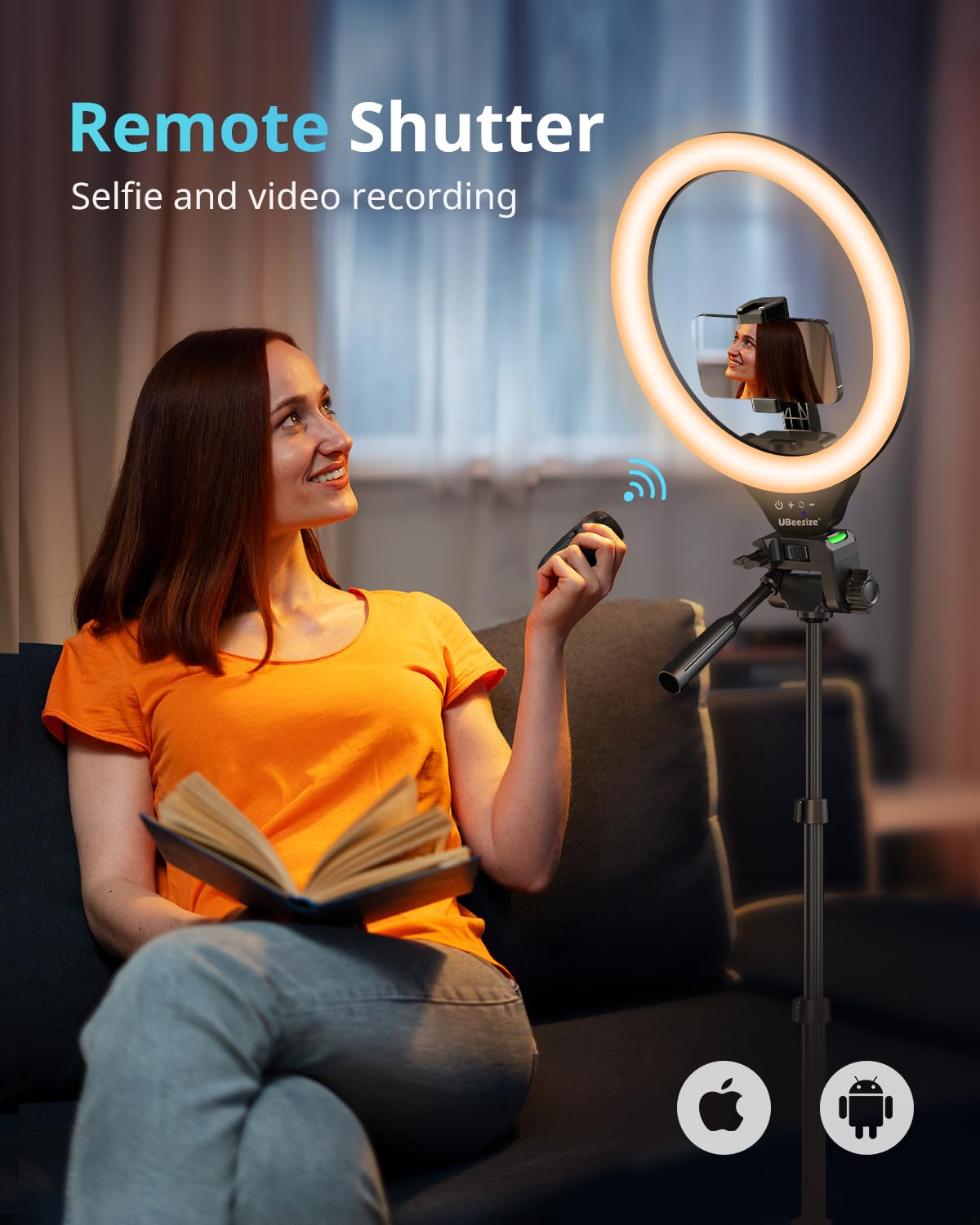 14-Inch Ring Light with Foldable Tripod