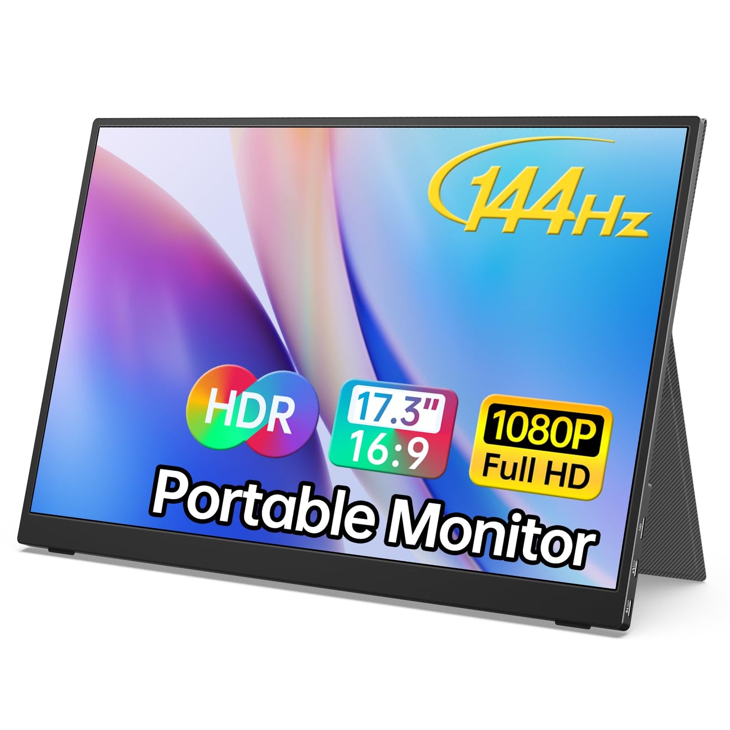 MNN Portable Monitor 15.6inch FHD 1080P USB C HDMI Gaming Ultra-Slim