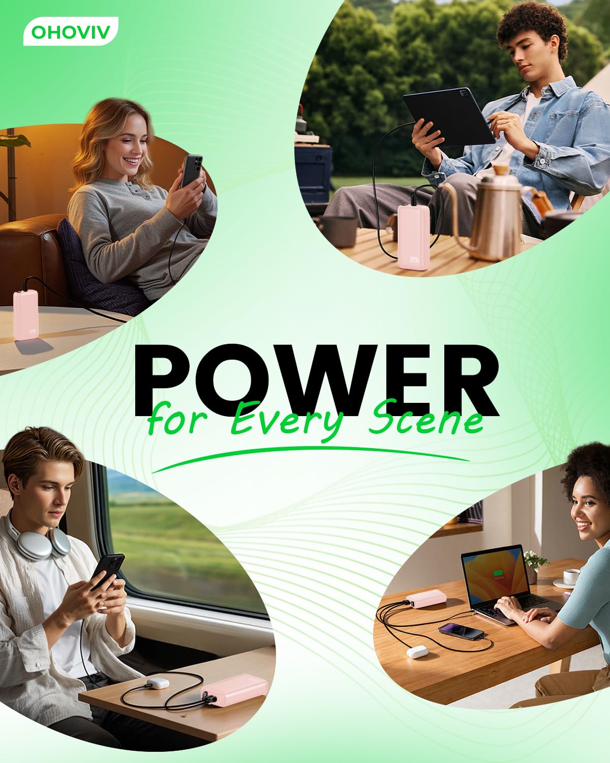 High-Capacity 50,000mAh Portable Power Bank