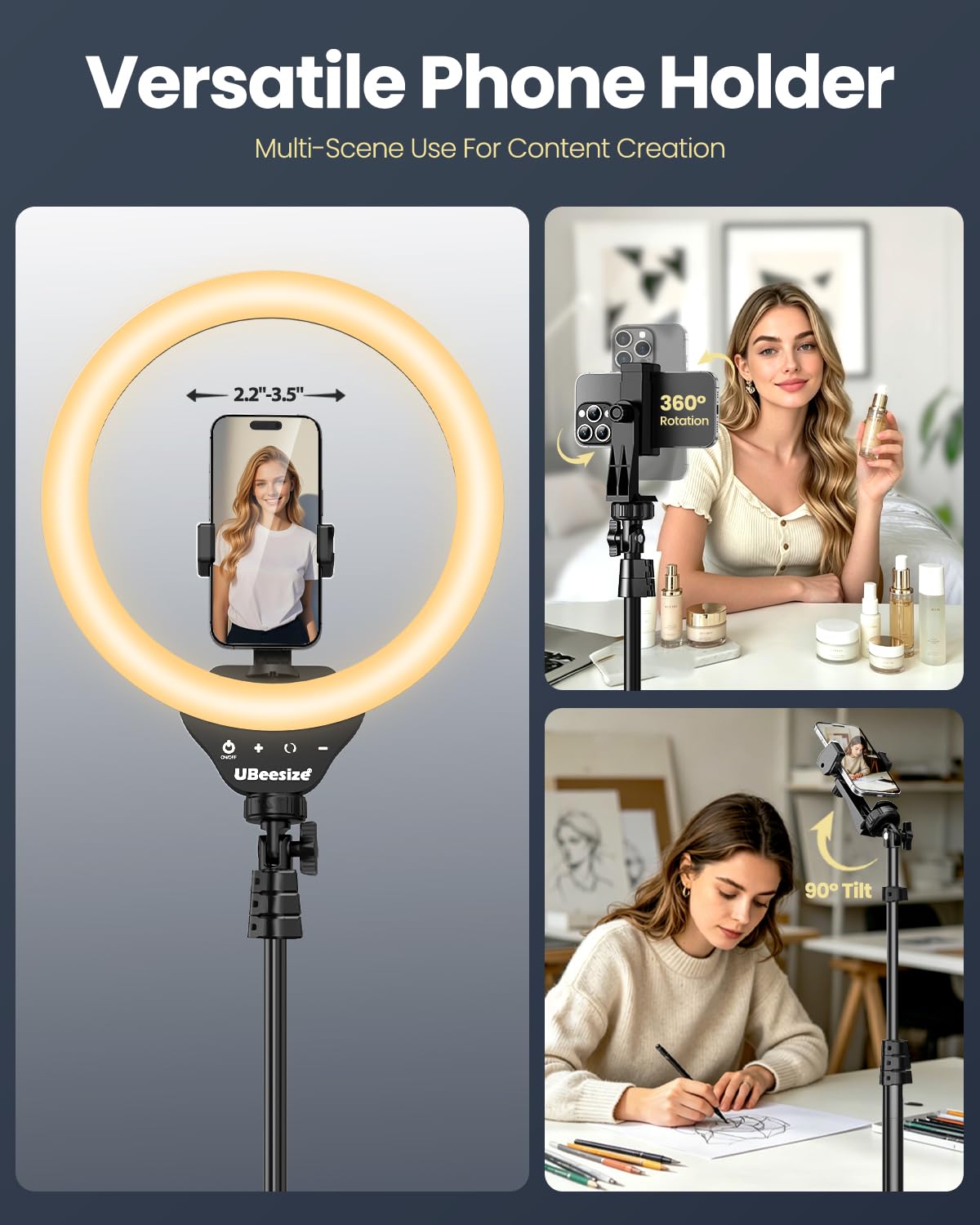 14-Inch Ring Light with Foldable Tripod