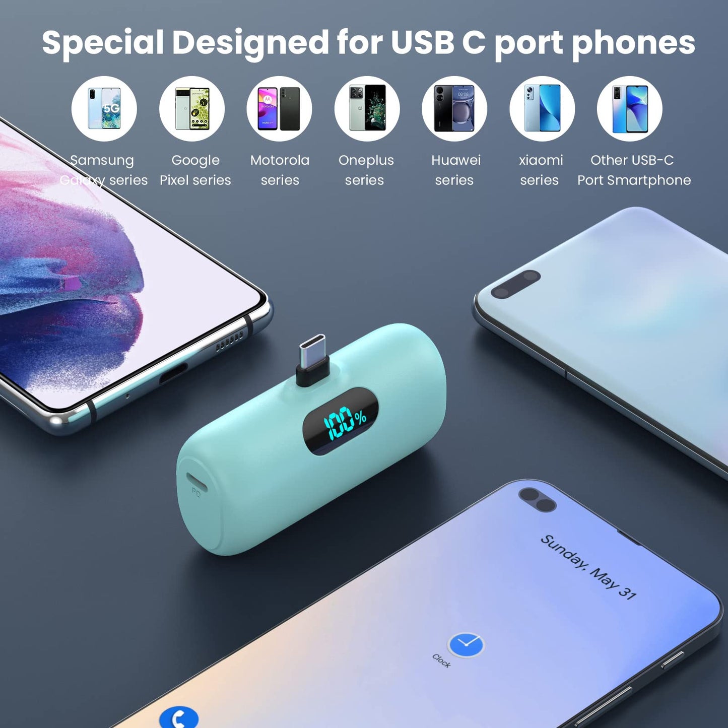 Mini USB-C Portable Charger