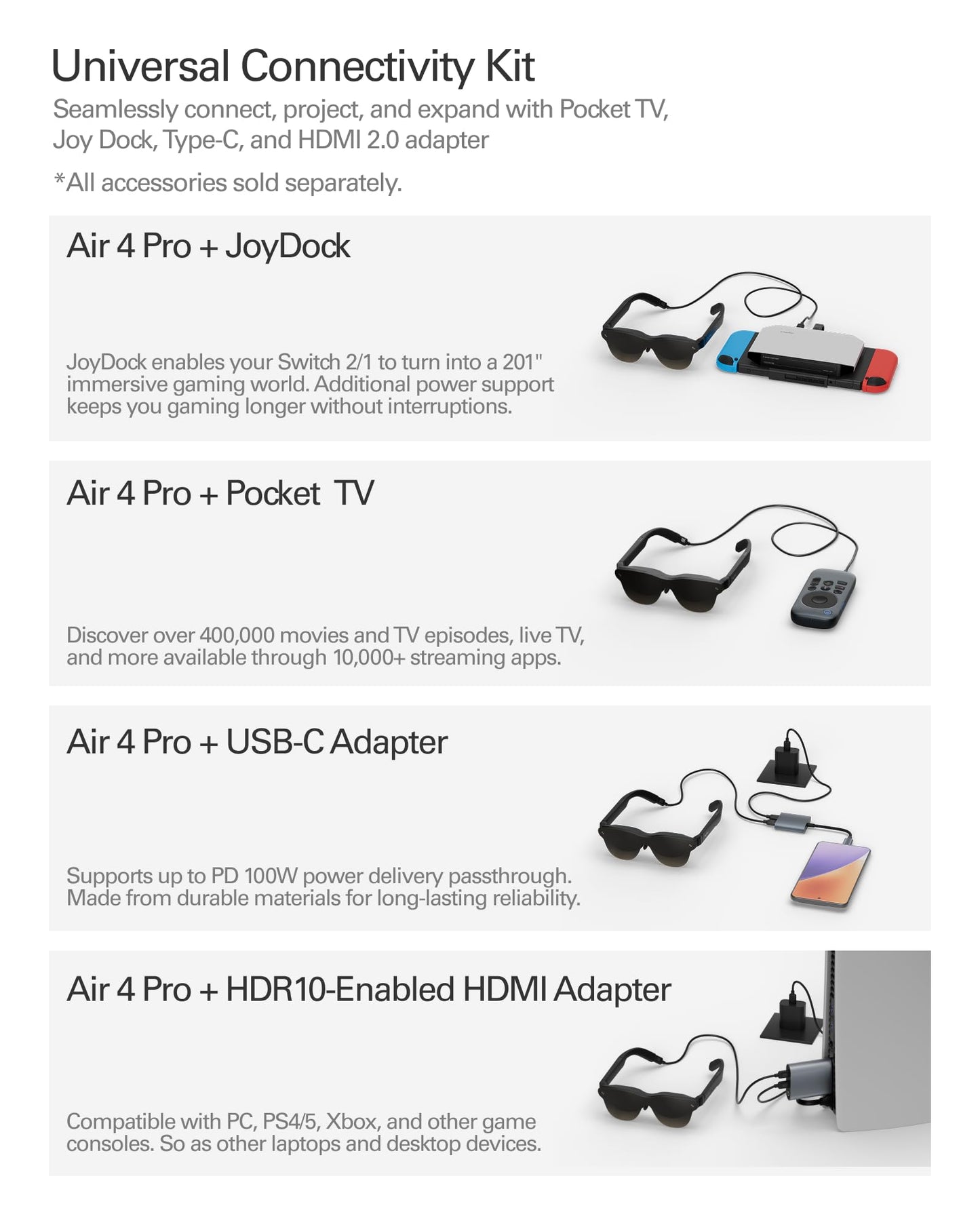 Premium AR Video Glasses