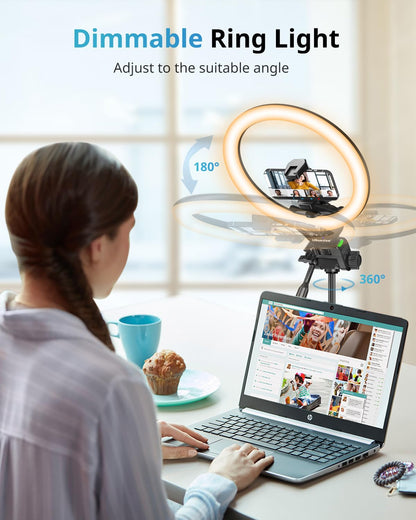 14-Inch Ring Light with Foldable Tripod