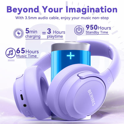 BERIBES Bluetooth Headphones Over Ear