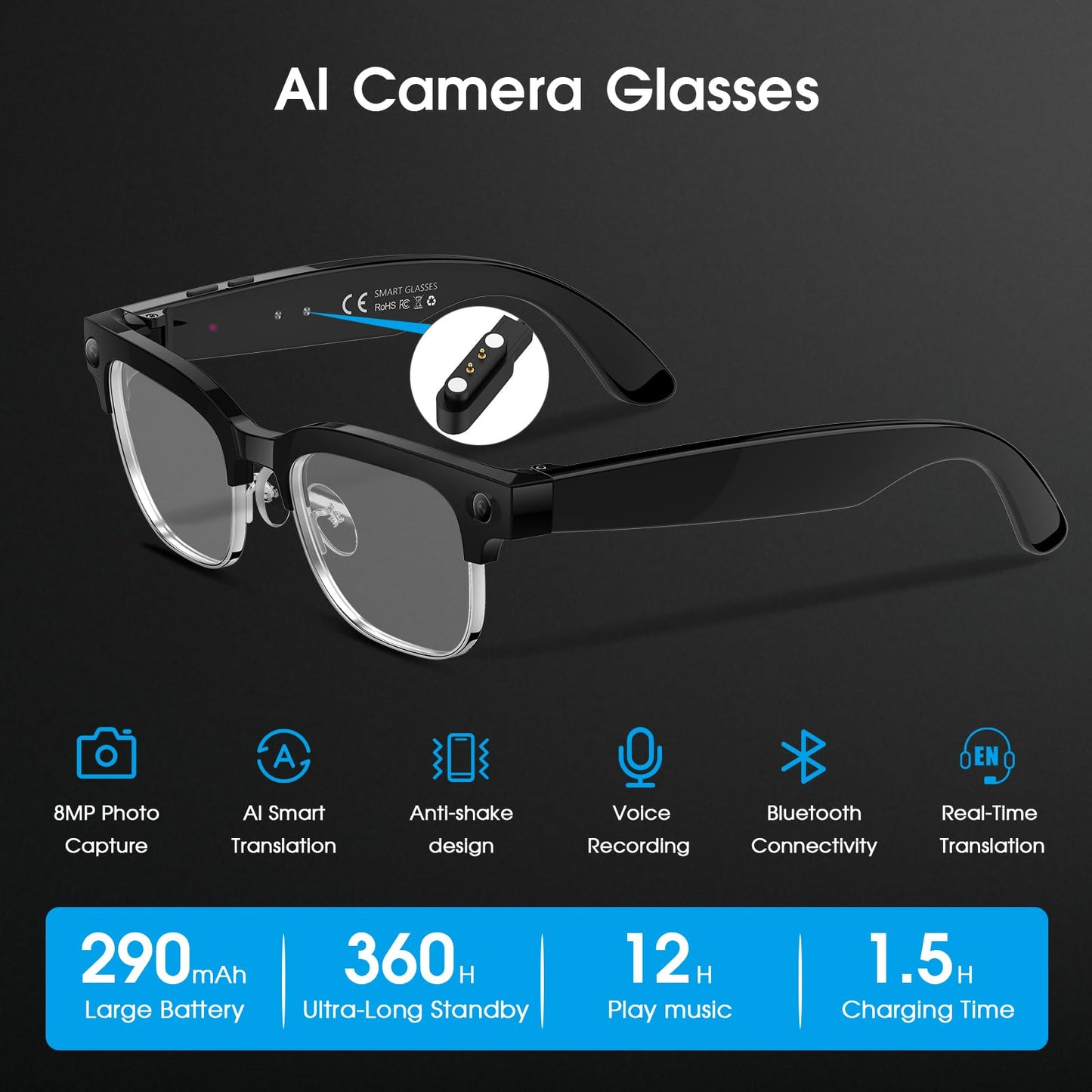 GenXenon Bluetooth Audio Smart Glasses
