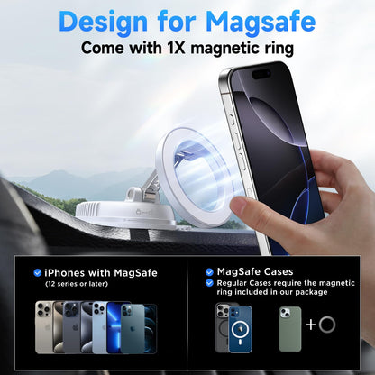 ANDERY Car Phone Holder for Magsafe 360° Adjustable Car Phone Mount