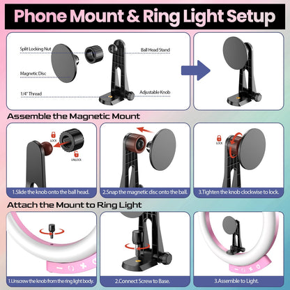 14-Inch Ring Light with Foldable Tripod