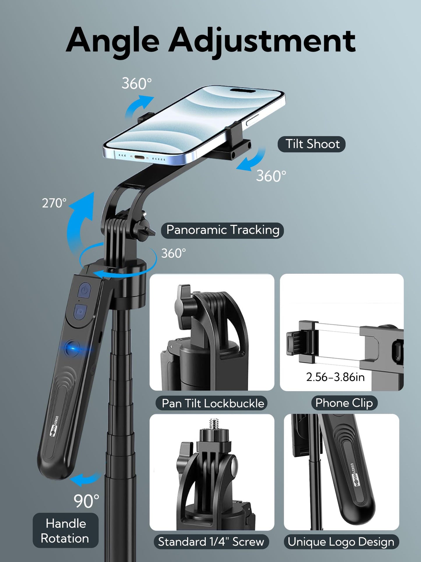 AI Face Tracking Phone Tripod
