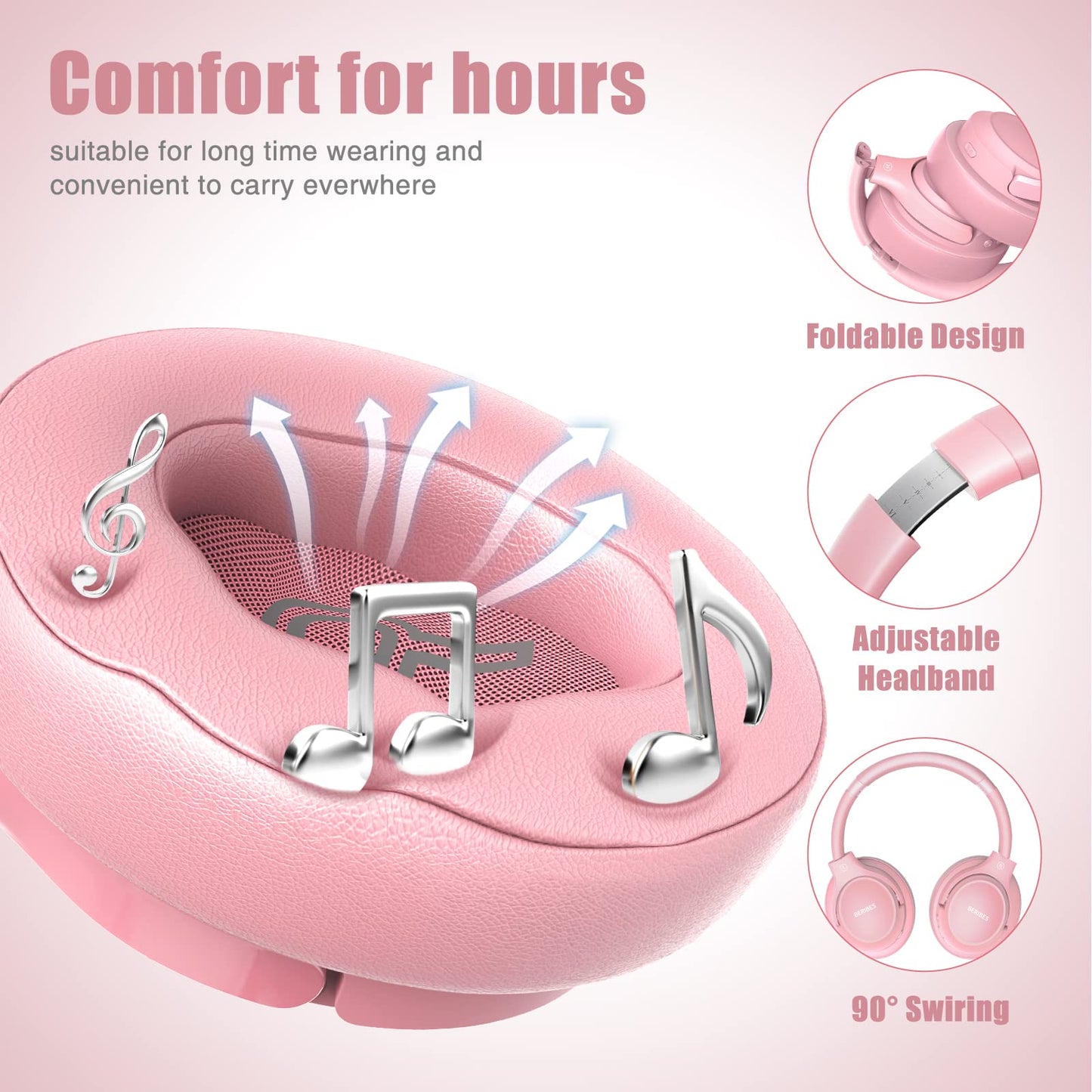 BERIBES Bluetooth Headphones Over Ear
