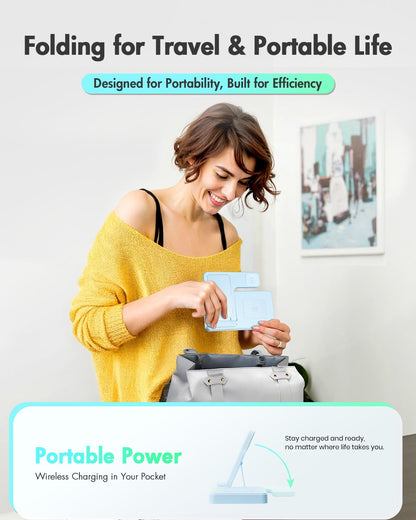 Wireless Phone Charging Station: 3 in 1 Charger Stand Multiple Devices