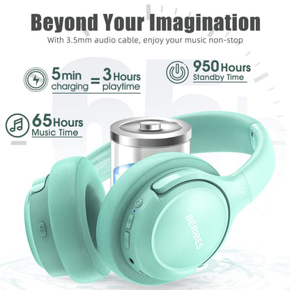 BERIBES Bluetooth Headphones Over Ear