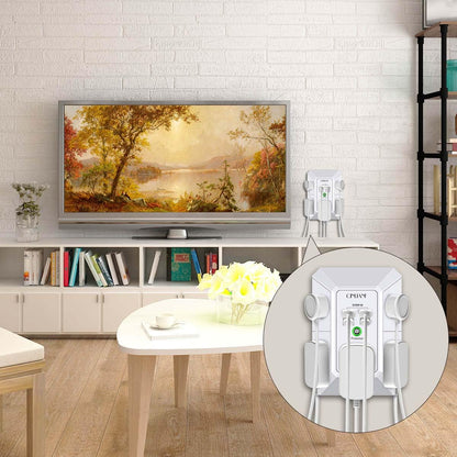 Wall Outlet Extender with USB &amp; Surge Protection