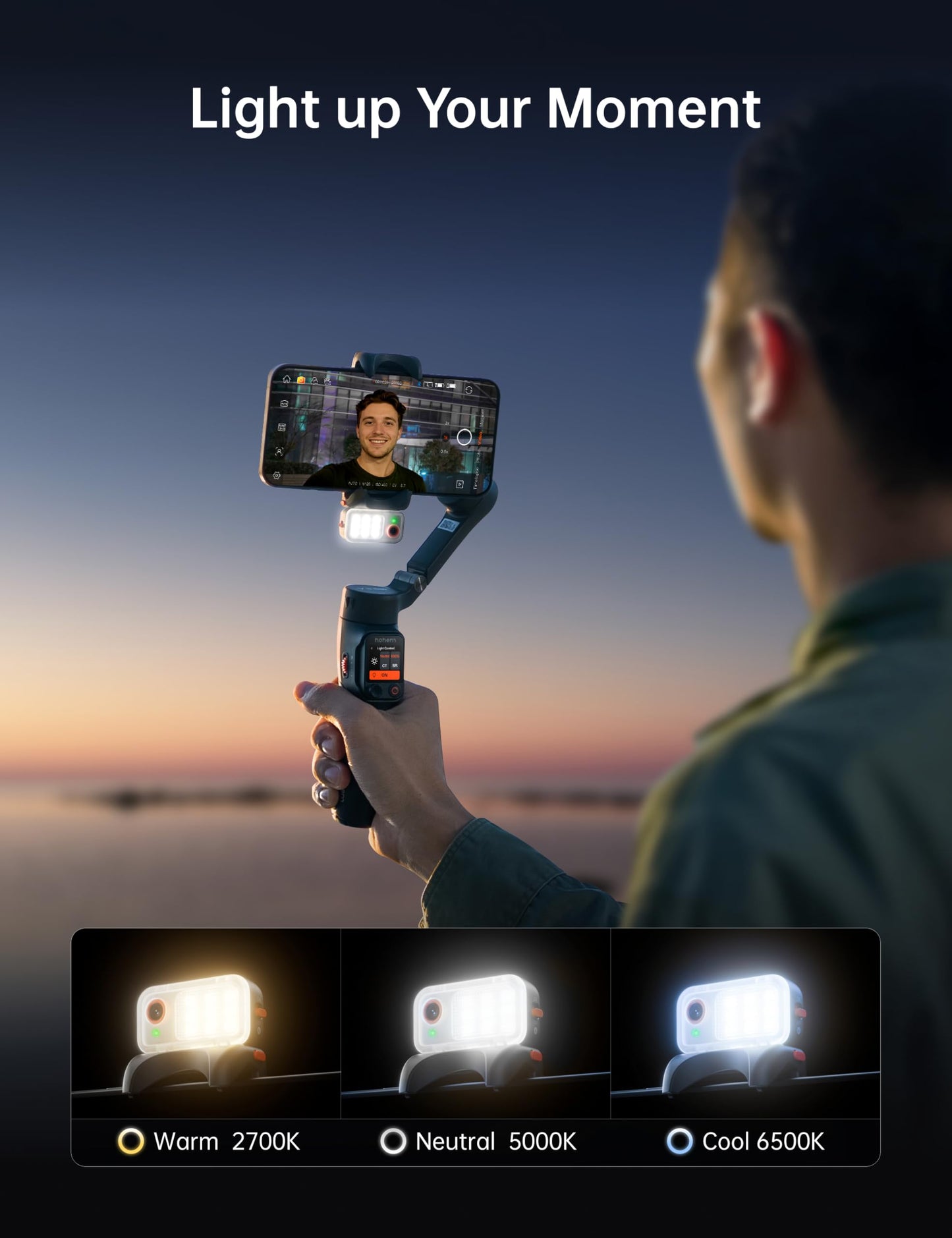 AI Smartphone Gimbal Stabilizer