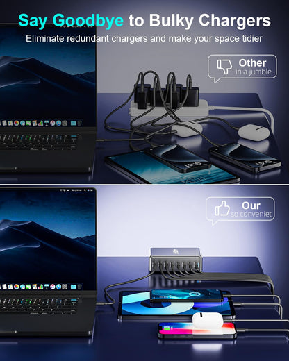 440W Multi-Port GaN Charging Station