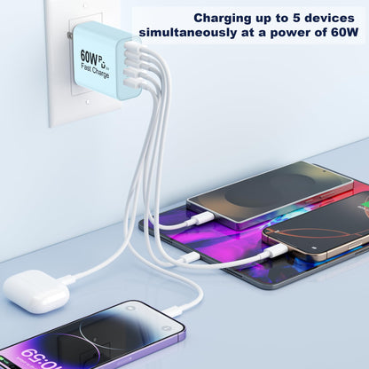 Multi-Port USB Charger Block (5 Ports)