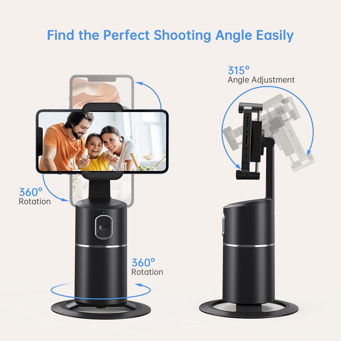 AI Auto Face Tracking Phone Holder