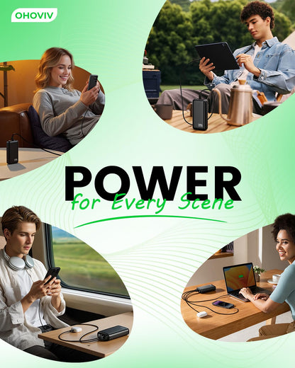 High-Capacity 50,000mAh Portable Power Bank