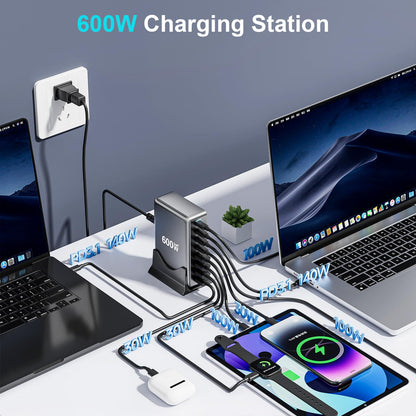 440W Multi-Port GaN Charging Station