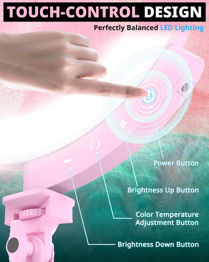 14-Inch Ring Light with Foldable Tripod