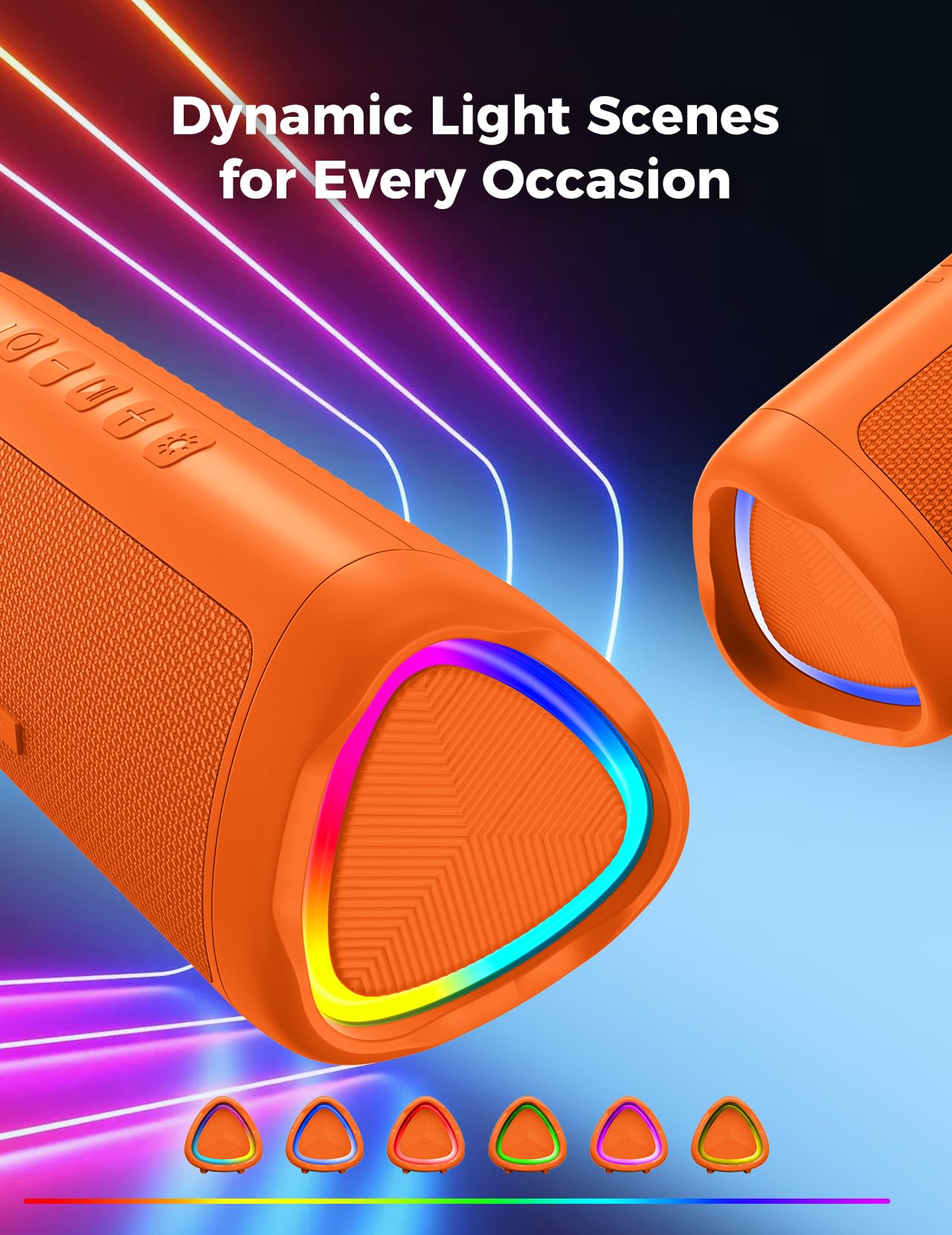 Bluetooth Speaker with HD Sound, Portable Wireless, IPX5 Waterproof