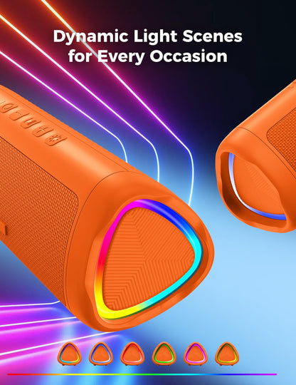 Bluetooth Speaker with HD Sound, Portable Wireless, IPX5 Waterproof