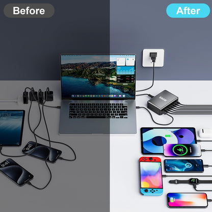 440W Multi-Port GaN Charging Station