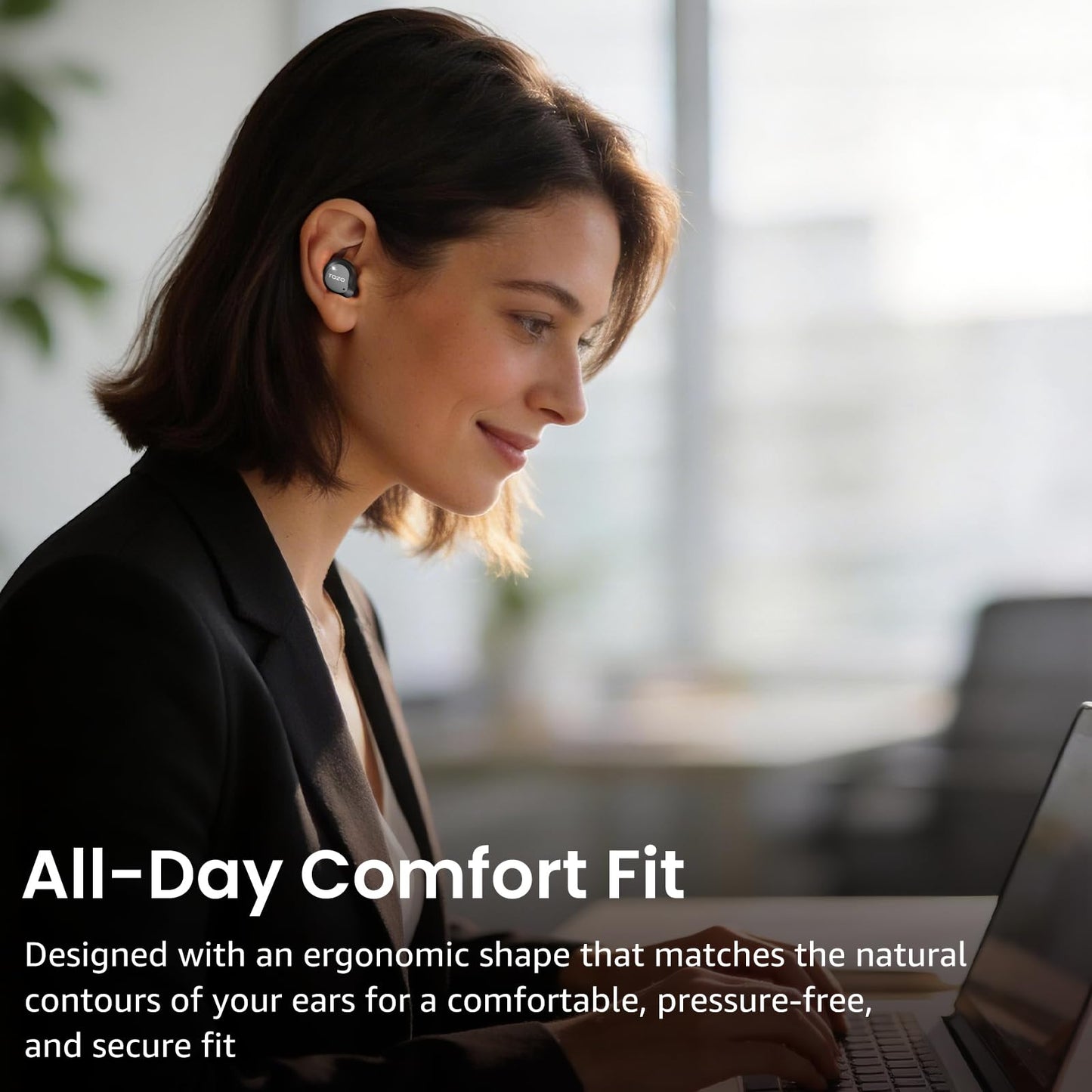 TOZO NC9 Hybrid Active Noise Cancelling Wireless Earbuds