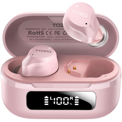 TOZO NC9 Hybrid Active Noise Cancelling Wireless Earbuds
